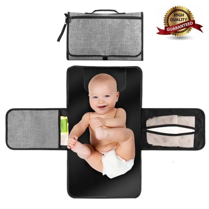 Table A Langer Portable Pour Bebe Nouveau Ne Kit De Protection Pliable Impermeable Gris Achat Vente Accessoires Robot Cdiscount
