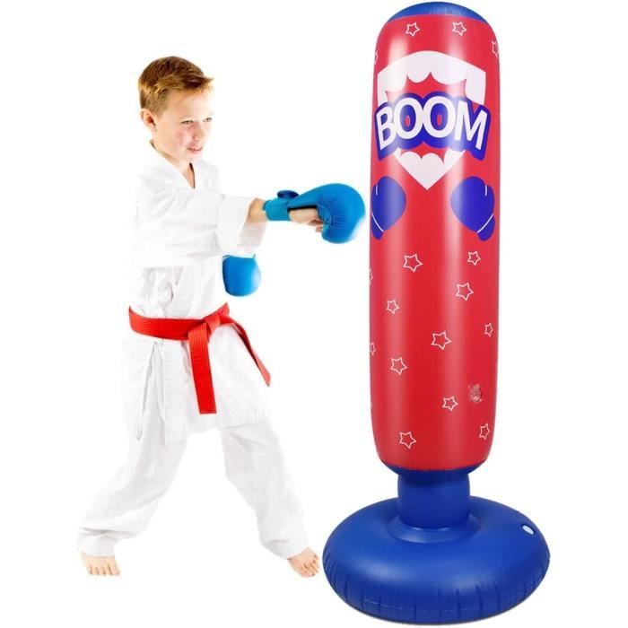Sacco Da Boxe Gonfiabile Per Bambini - 165cm, Con Guanti, Per MMA E Karate, Base Stabile Con Acqua - Foto 10