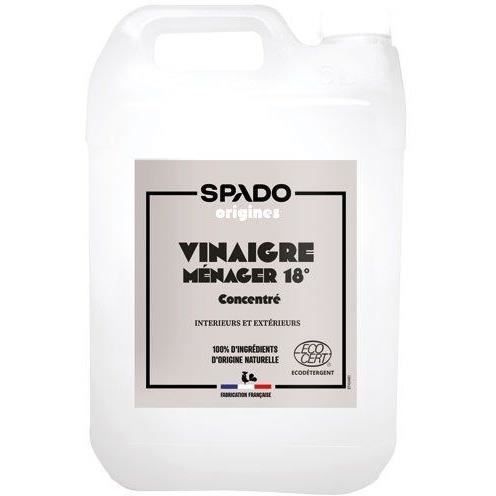 GLOSS- Vinaigre blanc 18°- Détartre & fait briller - Formule concentrée et naturelle -Contact alimen