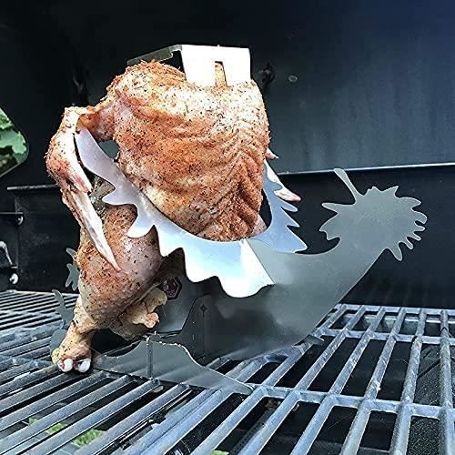 Support à Saucisses En Forme De Dinosaure Pour Barbecue - Acier Inoxydable Réutilisable