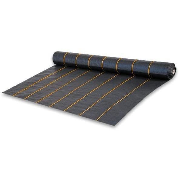 Toile Anti-mauvaises Herbes Professionnelle Xabian - 150 G/m², 2 M X 10 M (20 M²) - Perméable, Résistante Aux UV
