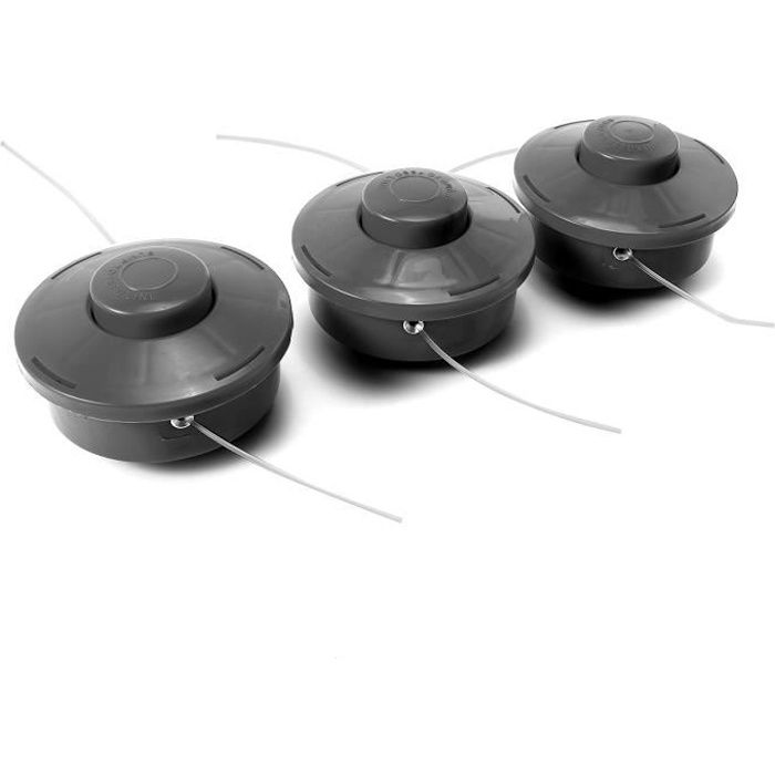 3x Tête Débrousailleuse Universelle Tondeuse à Gazon Nylon Fil+ 2.4mm Corde