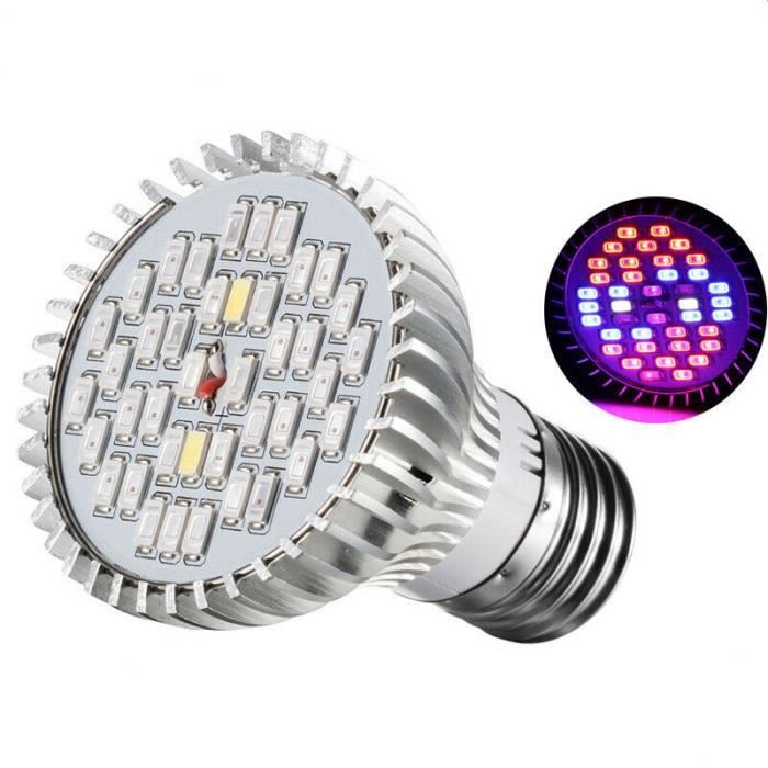 18 W DEL Grow Light E27 Croissance Ampoule Lampe Pour Plante Hydroponique Spectre Complet Uv
