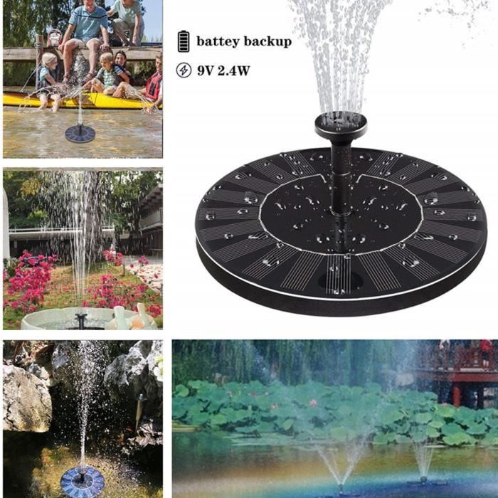 Fontaine Solaire Avec Rangement Electrique Pour Poisson De Jardin Avec Bassin Et Piscine 9v 2 4w As10c1 Achat Vente Fontaine De Jardin Fontaine Solaire Avec Cdiscount