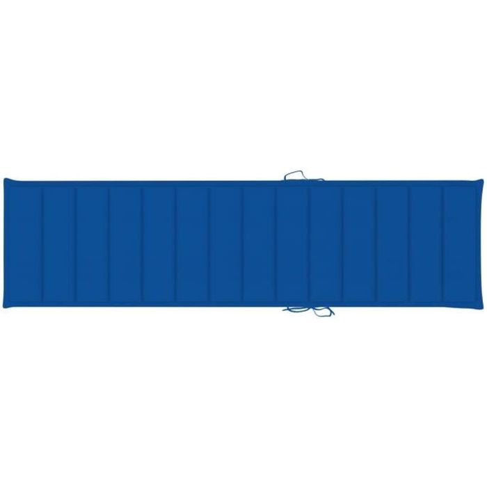 RELAX*3452Excellent Coussin de Chaise Longue Galettes de Chaise Coussin Bain de Soleil - Matelas pour Chaise Fauteuil Transat Bleu r
