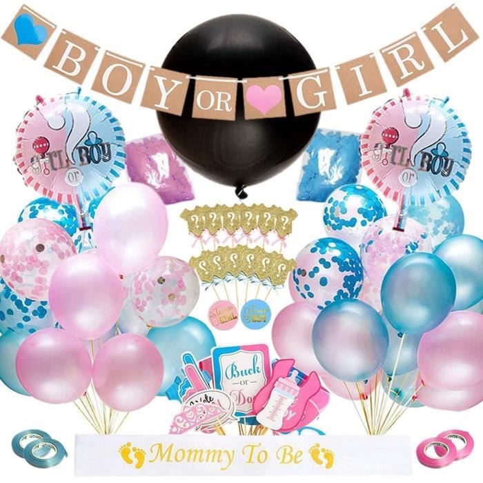 Ballons De Baudruche Dsaren 103 Pcs Gender Reveal Party Supplies Baby Shower Decoration Boy Or Girl Ballon Confettis Ban Cdiscount Maison Ballons De Baudruche Dsaren 103 Pcs Gender Reveal Party Supplies Baby Shower Decoration Boy Or Girl Ballon Confettis Ban Cdiscount Maison