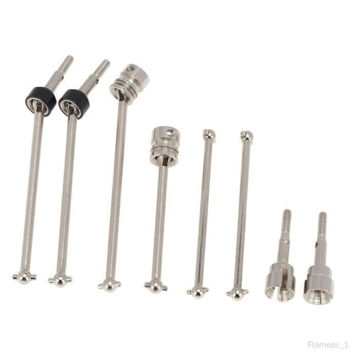 Demeras 2 Pièces Arbre De Transmission Métal Pour WPL 1/16 RC Camion Militaire - Mise à Niveau Robuste