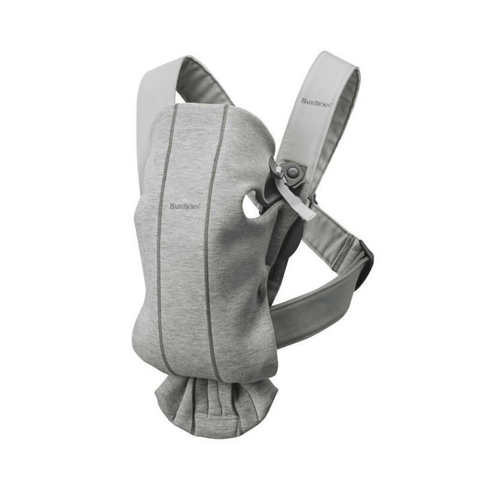 Porte-bébé Mini - BABYBJÖRN - Gris clair - Ergonomique - Mixte