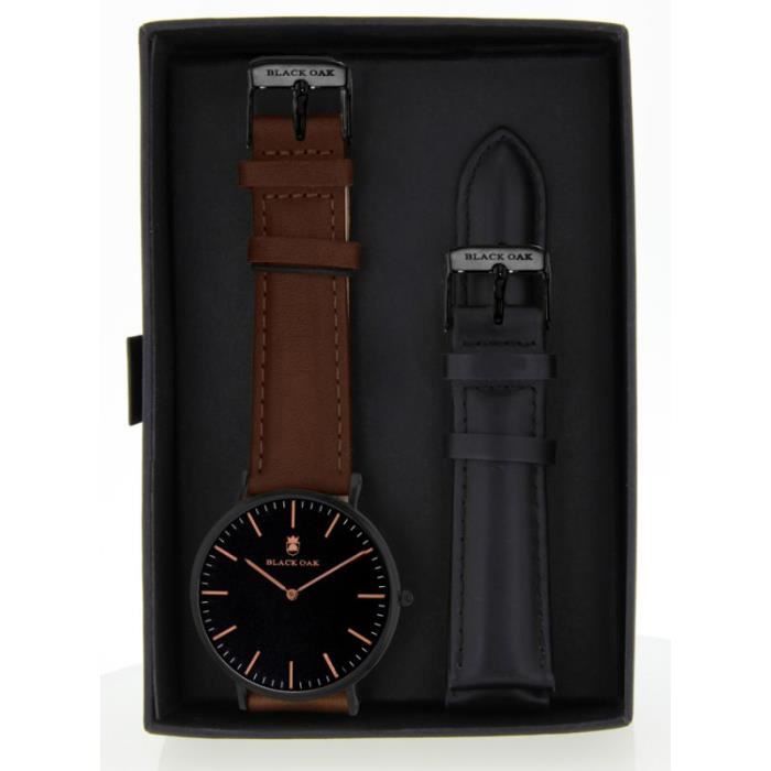Montre black shop oak homme