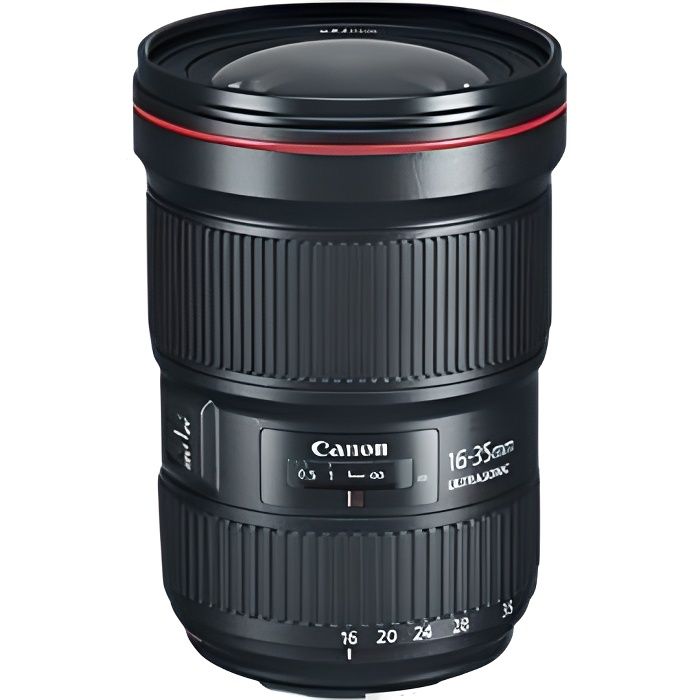 Objectif CANON EF 16-35 mm f/2.8 L III USM - Ouverture f/2.8 - Distance focale 16-35 mm - Poids 790 g