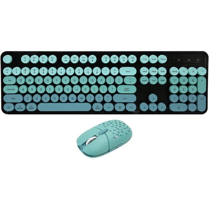 RedThunder K10 Ensemble clavier et souris de jeu sans fil, rétroéclairé