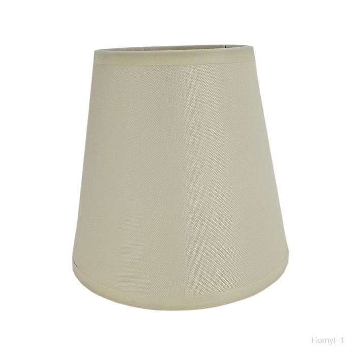 Abat-jour En Lin Naturel LgowithU - 30x20cm - Pour Lampe Table, Chevet, Murale - Blanc