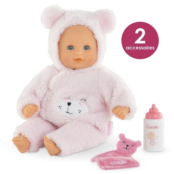 Mon Premier Poupon COROLLE Bebe Calin Ourson d Amour 30 cm 2 accessoires senteur de vanille des 18 mois Cdiscount Jeux Jouets