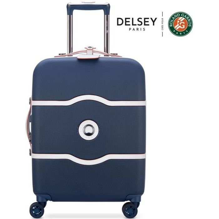 DELSEY Valise trolley cabine rigide Bleu marine taille S V 38