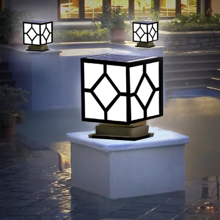 MODEBHD Lampe Pilier Extérieure Aluminium – Lanterne Jardin Patio Porche IP65 Éclairage Paysager Élégant Plusieurs Tailles