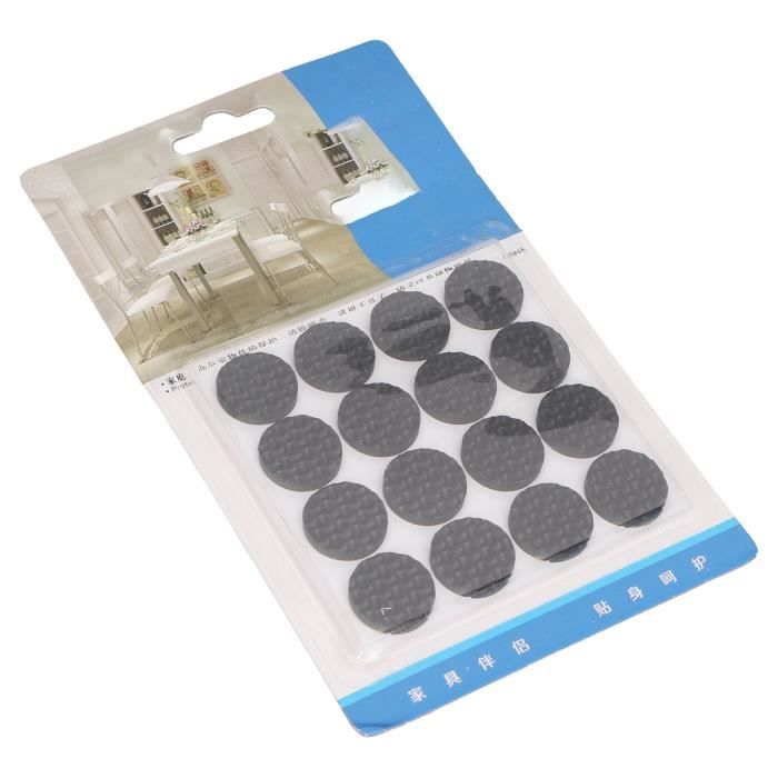 POU- Pieds De Table Et De Chaise En Caoutchouc épaissi Antidérapant Rond 30 Pièces 111680