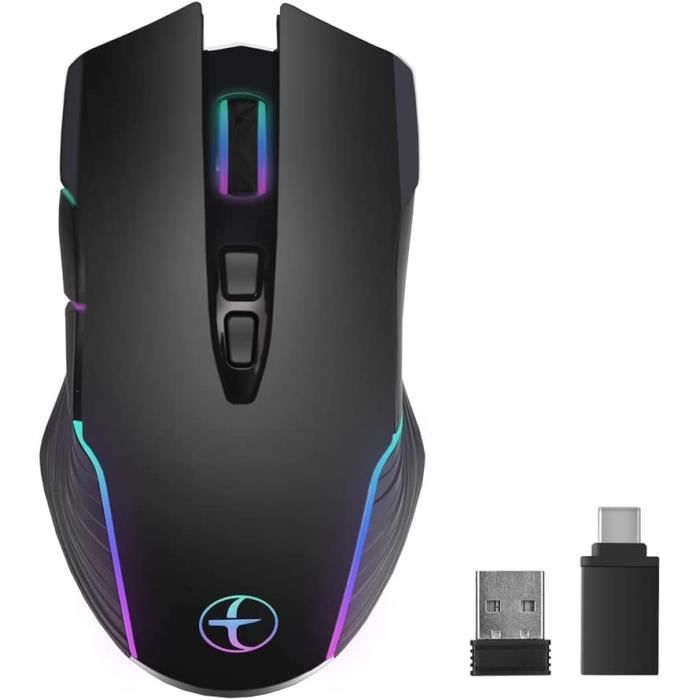 Vaydeer Souris Jiggler senza fili,mouse senza fili 2.4G con mouse mover integrato,mouse ricaricabile con movimento casuale per laptop che mantiene il computer attivo con movimento indetectabile - Nero Vaydeer Souris Jiggler senza fili,mouse senza fili 2.4G con mouse mover integrato,mouse ricaricabile con movimento casuale per laptop che mantiene il computer attivo con movimento indetectabile - Nero