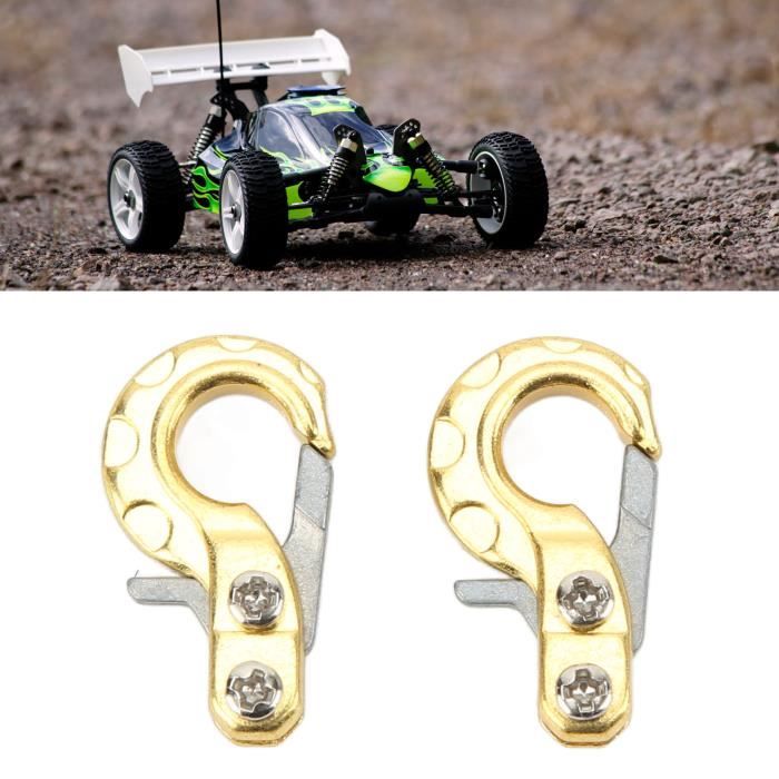 KLKCMS 1:10 Anse de Remorquage Crochet de Remorque RC pour D90 Axial 4WD RC Camion Buggy DIY Noir