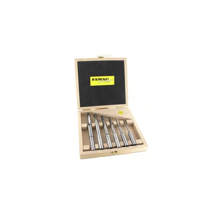 Leman 322.500.01 – Coffret 6 Mèches à Mortaiser Hélicoïdales Professionnelles Ø6-16 Mm – Qualité Bois Rotation Gauche