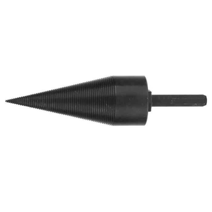 Foret Fendeur Triangulaire Pour Perceuse - Acier Au Manganèse, Antidérapant - Pour Fendre Du Bois, Bûches