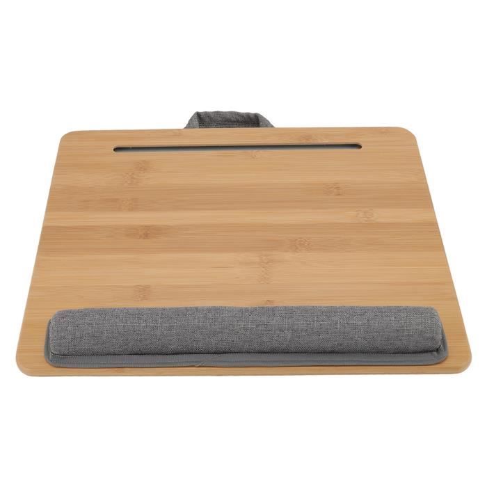 Plateau Portable YUELAKE Pour Ordinateur Portable - Bureau Nomade Confortable Marron