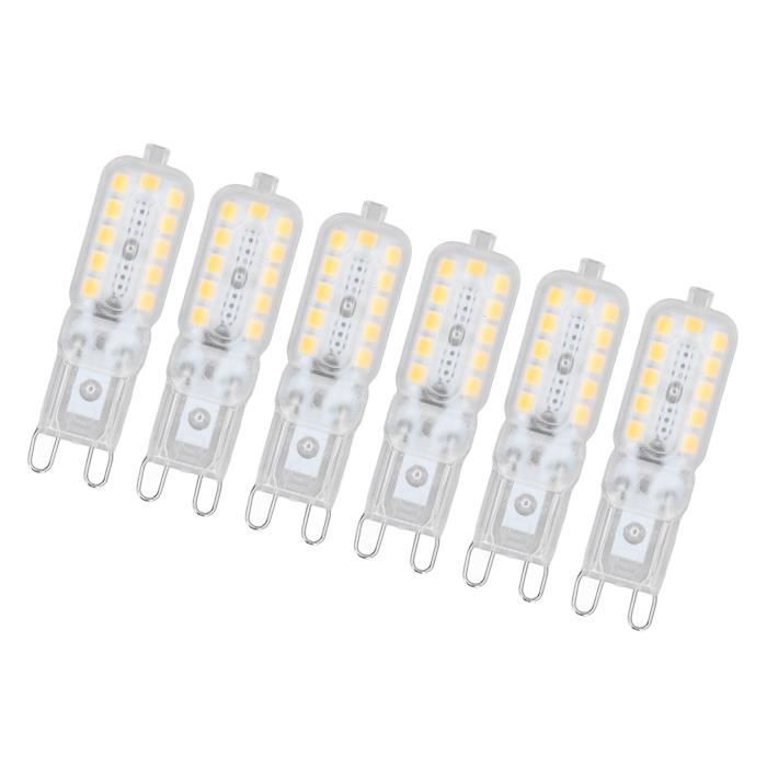 GOTOTOP ampoule LED G9 à intensité variable 6pcs ampoule LED G9 5W