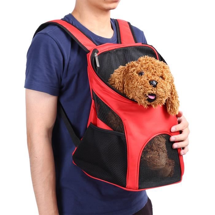 Comparer les prix de Sac à dos transport pour chien chat animaux rouge ZHU - GOTOTOP