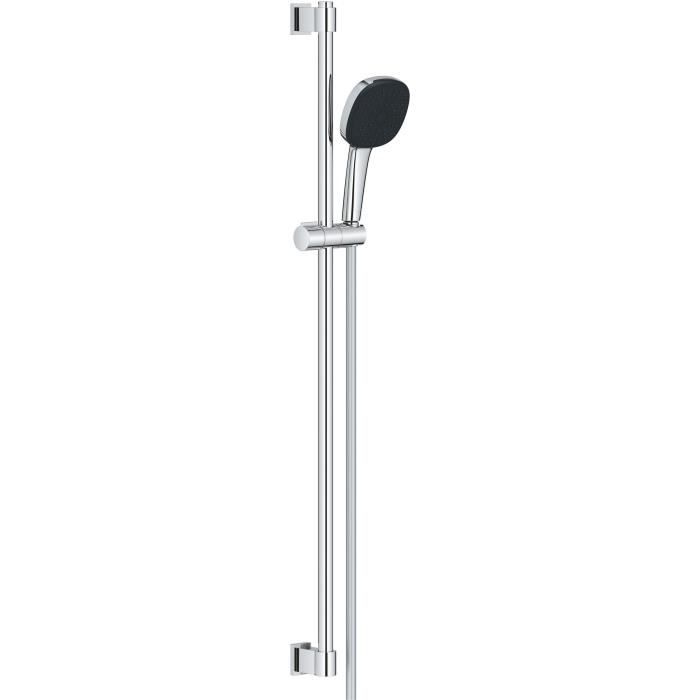 Grohe Kit de douche sans robinetterie avec douchette + flexible + barre chrome, Vitalio Comfort 100