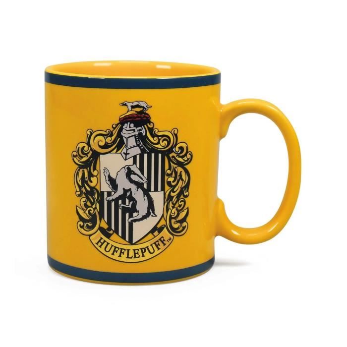 Tasse aux armoiries de la Poufsouffle Harry Potter Cdiscount