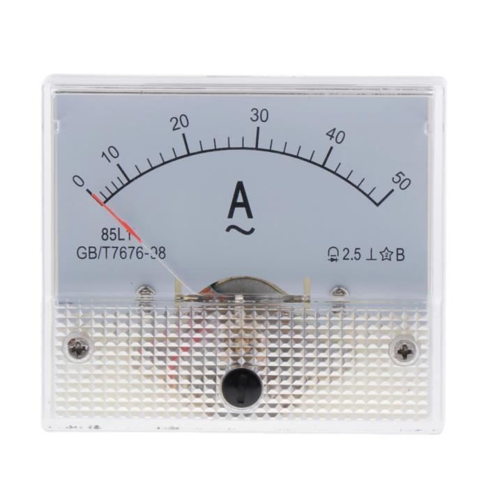 Ampèremètre Analogique 85L1-A AC 0-15A - Classe 2,5 - Format Rectangle - Neuf