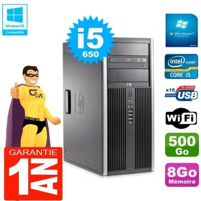 Acheter PC HP 8100 Tour Core i5-650 RAM 8Go Disque 500Go Graveur DVD Wifi W7 Reconditionné - 179,00 € PC HP 8100 Tour Core i5-650 RAM 8Go Disque 500Go Graveur DVD Wifi W7 Reconditionné - Hewlett-Packard reconditionné disponible sur Cdiscount Seconde Vie