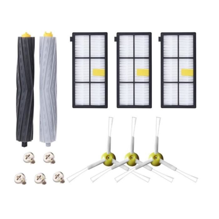 Accesorios Roomba Kit Extractor De Cepillos 3 Filtros HEPA 3 Cepillos Laterales Para IRobot Roomba Serie 800 Escobillas Roomba