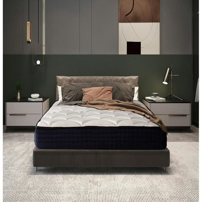 Luxe Matelas mémoire de forme 90x190 cm Memo - épaisseur 22cm- 7 zones de confort mousse mémoire adaptative