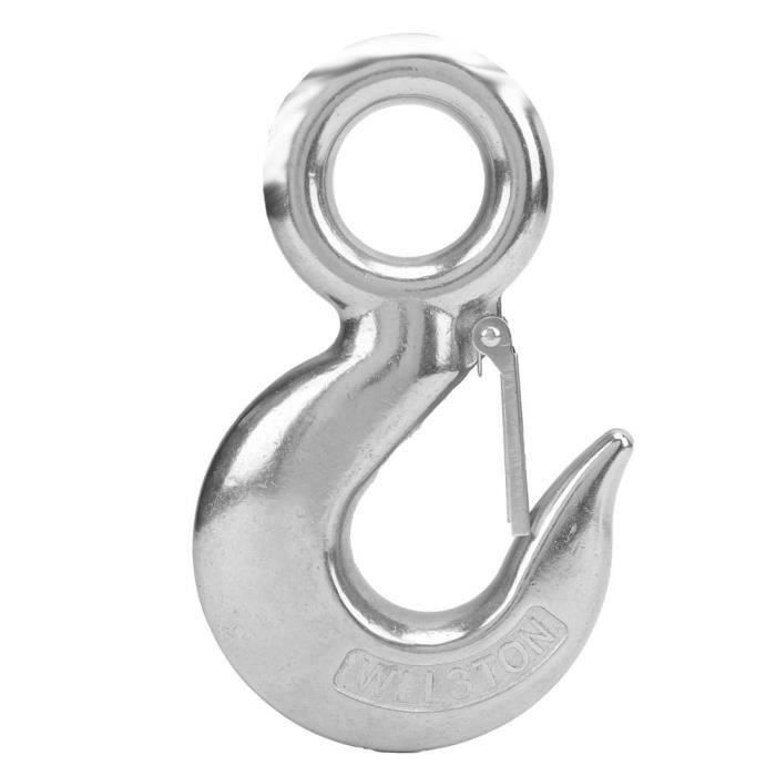 Crochet De Levage Acier Inoxydable 304 - Œillet Pivotant 360° - Capacité 650kg - Pour Sécurité