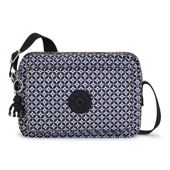 Kipling Basic Print Abanu Crossbody M Blackish Tile 223599 sac