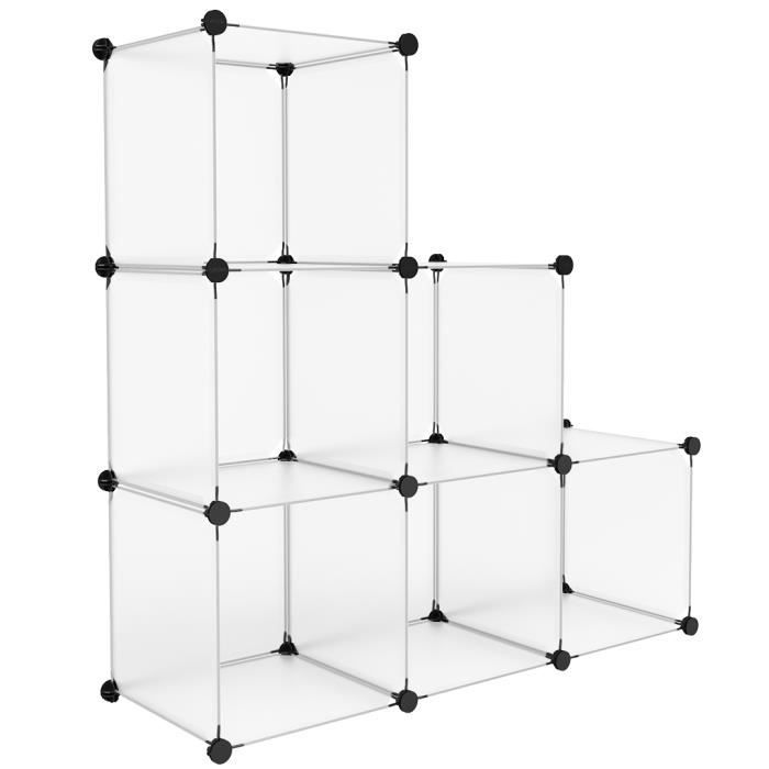 Langria 6 Cabines Diy Armoires Etageres Plastique Meuble De