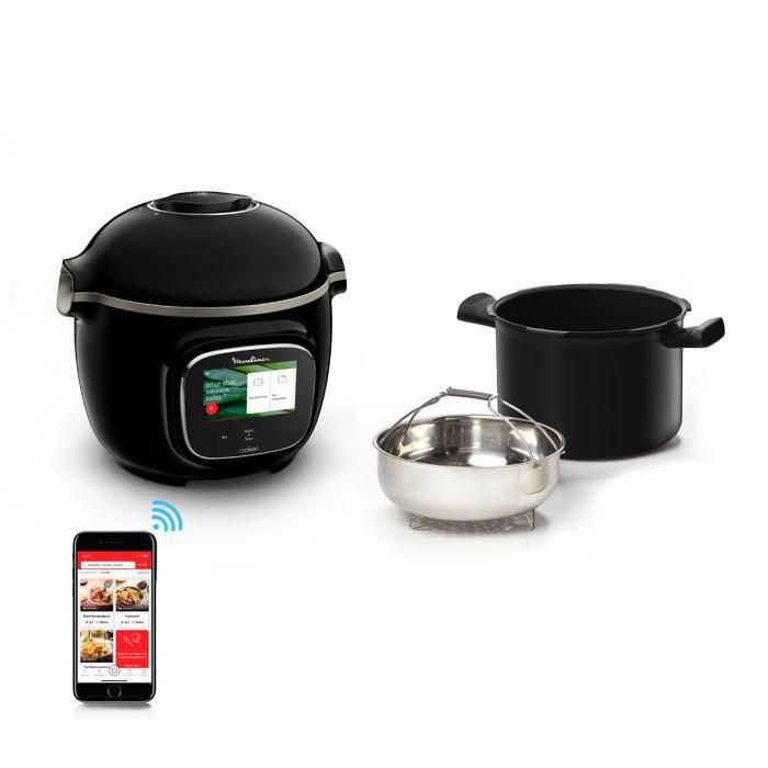 Multicuiseur MOULINEX Cookeo Touch Wifi CE902800 – 6L, 10 Modes de Cuisson - vue 3