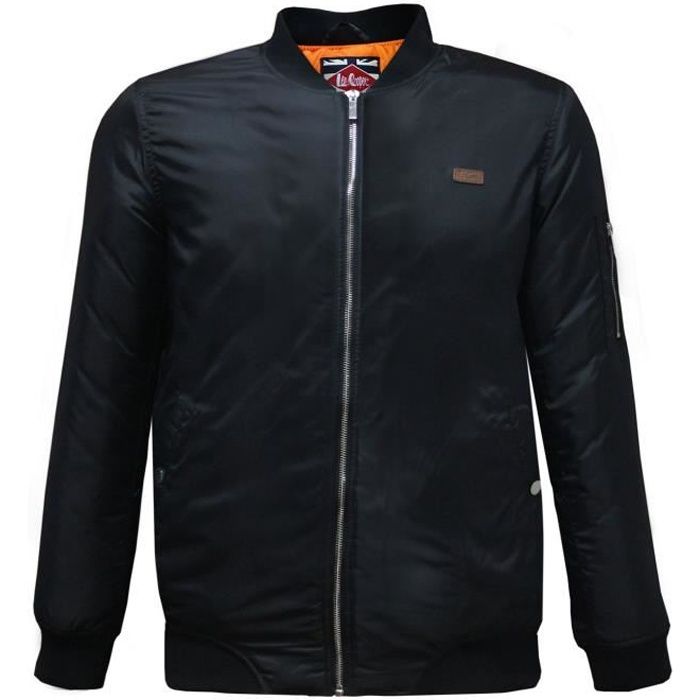 Lee Cooper Homme Blouson Bomber Noir Cdiscount Pret a Porter