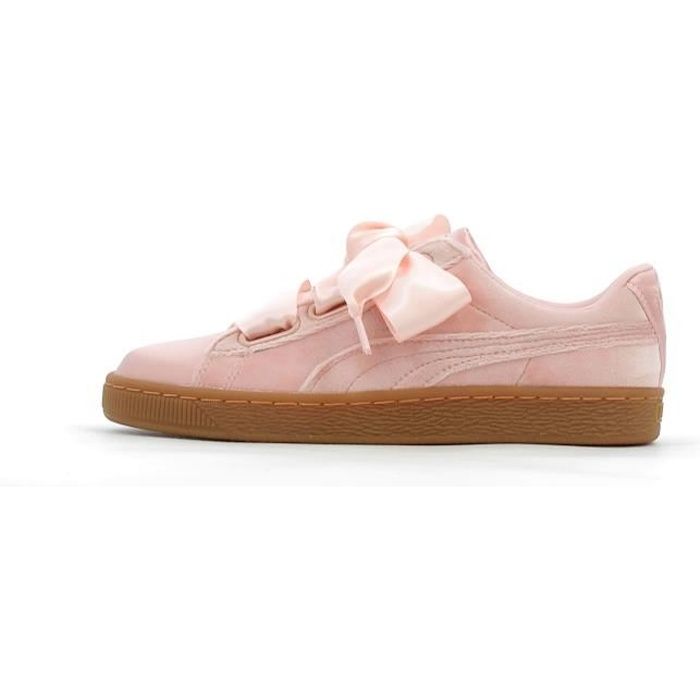 puma heart rose fille