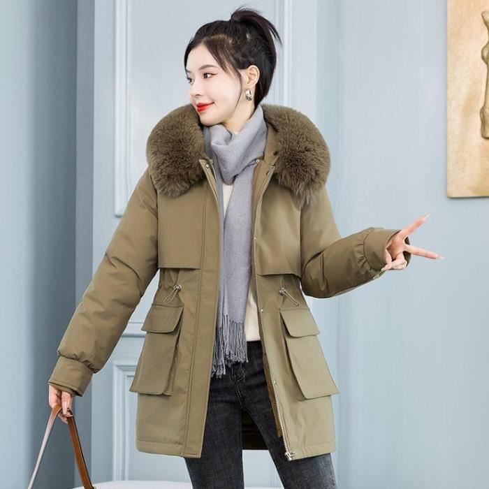 Manteau top jaune femme