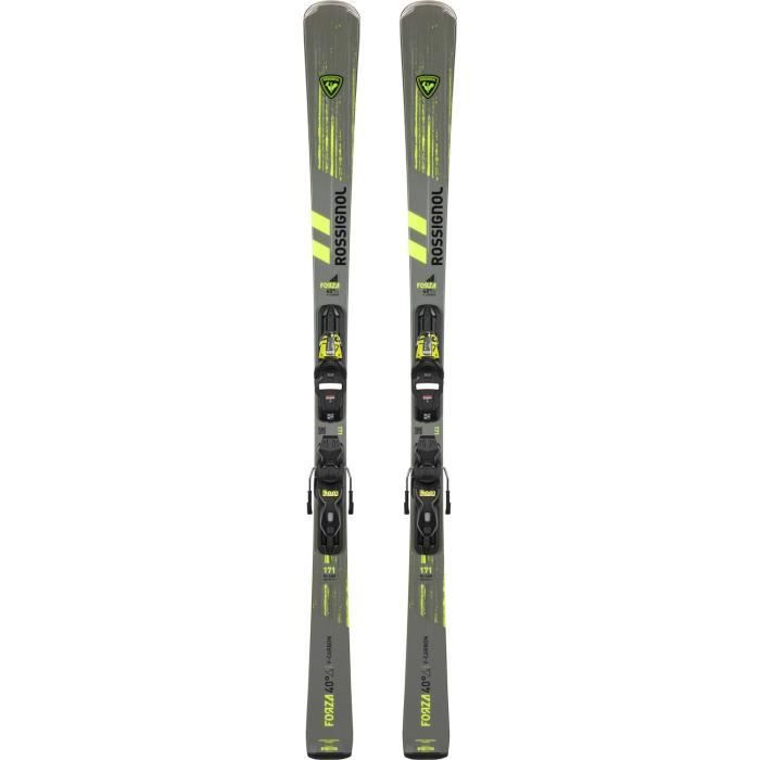 Pack De Ski Rossignol Forza 40° V-ca Rental + Fixations Xp11 Gris Homme