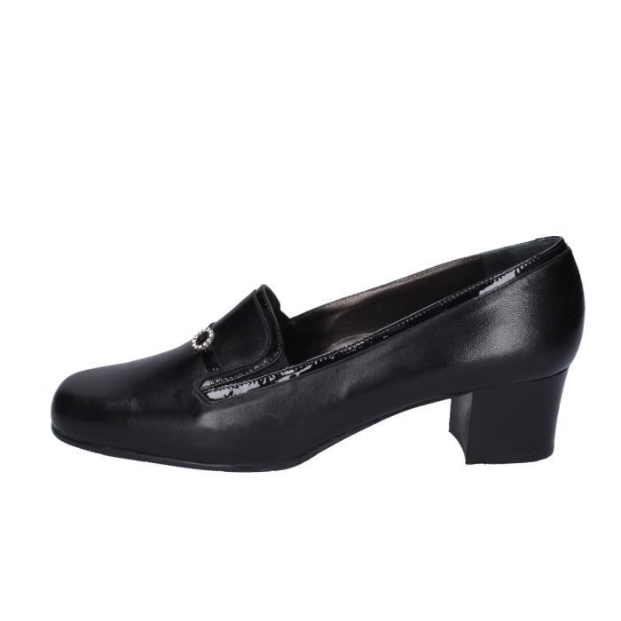 CONFORT Escarpins Femme Noir Cuir EZ413 Achat Vente CONFORT Escarpins Femme Noir Cuir EZ413 pas cher Cdiscount