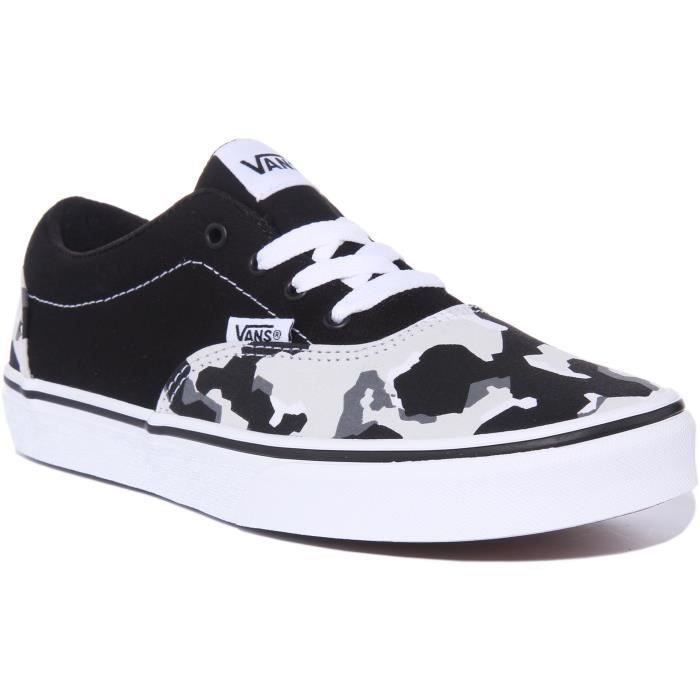Vans noir lacet shop blanc