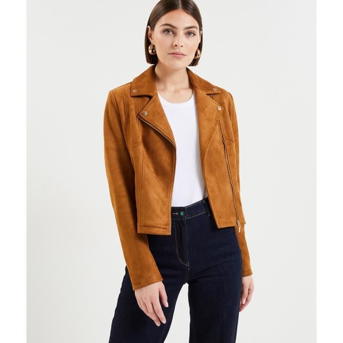 grain de malice - blouson suedine femme