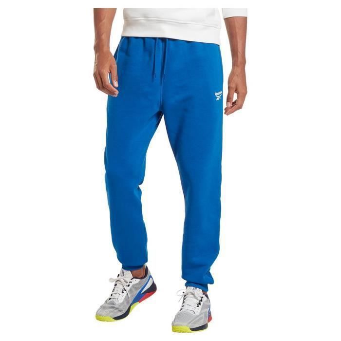 Reebok Polaire D identite Pantalon de Survetement Homme Vector Bleu Blanc XS Vector blue white Cdiscount Pret a Porter