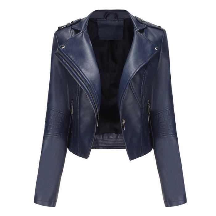 Ikks Veste Cuir Courte Femme Perfecto Cuir Perfecto Tendance 2021