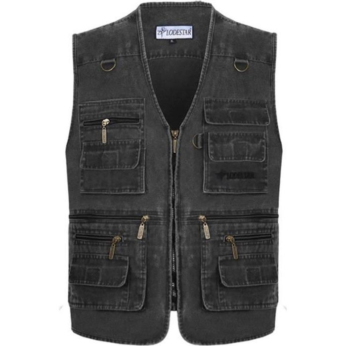 Gilet sans manche multipoches homme clearance