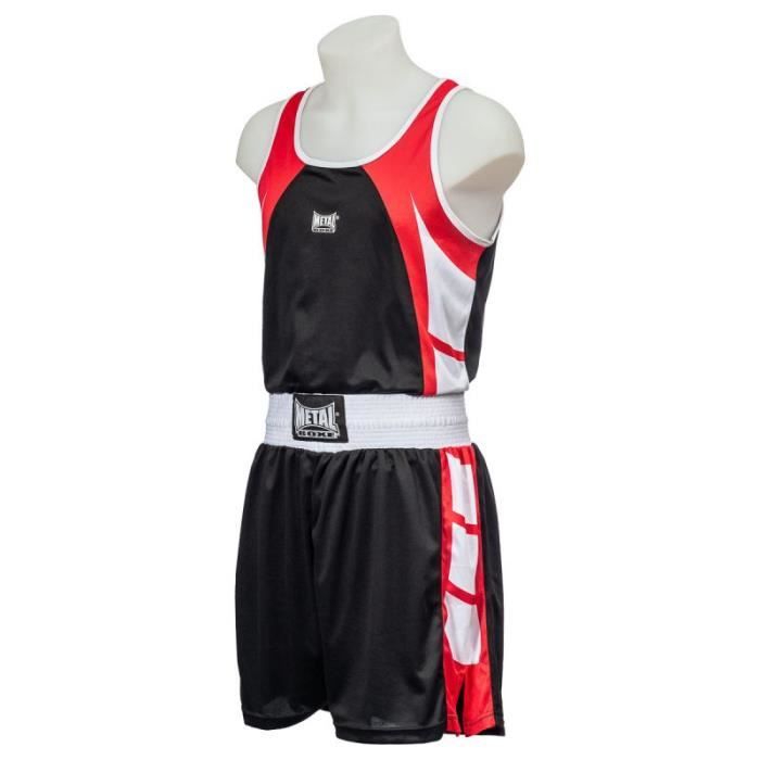 Ensemble short debardeur boxe anglaise adulte Noir New Noir