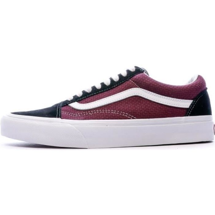 vans old skool bordeaux et noir