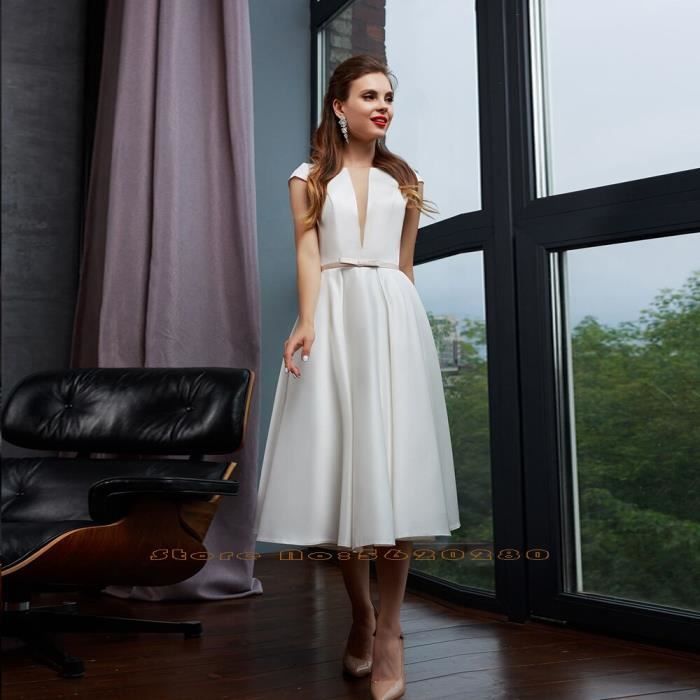 Robes de mari e courtes en satin robe de soir e d t robe de